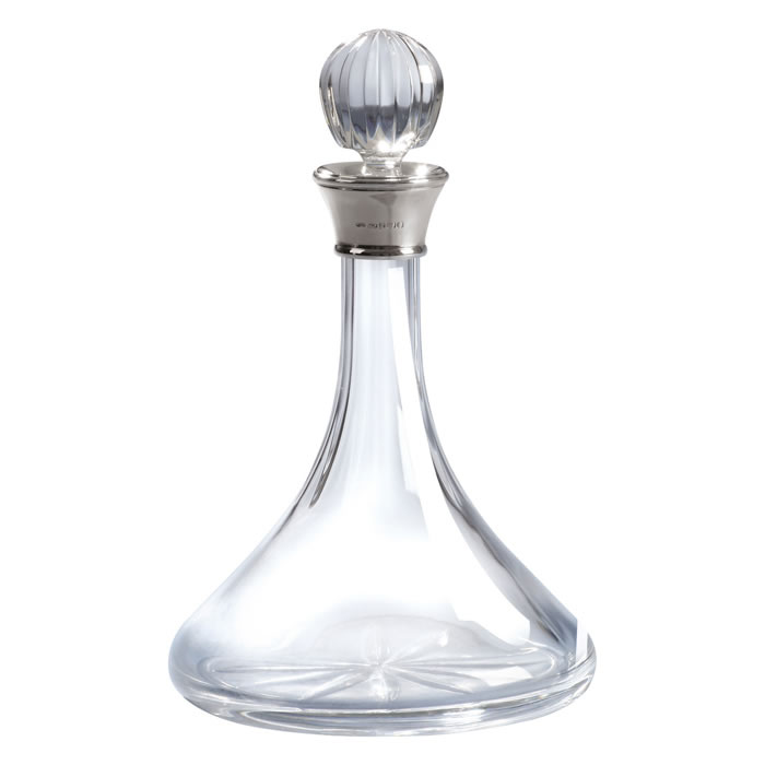 Plain Crystal Ships Decanter 75Cl