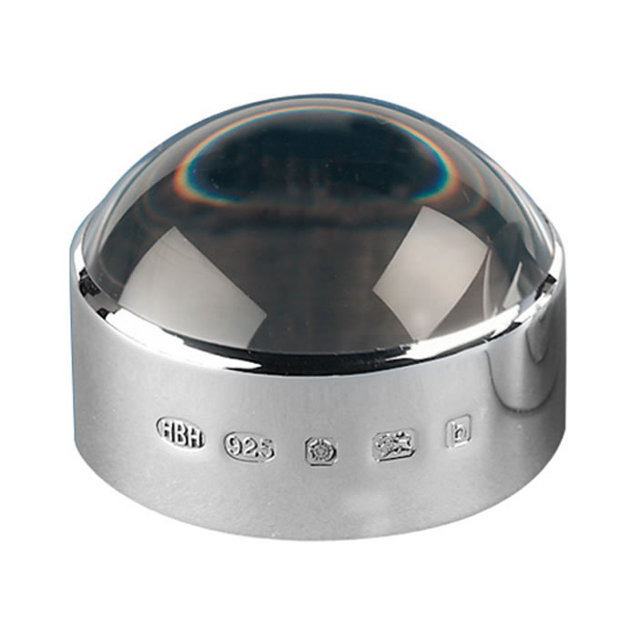 Sterling Silver Hallmarked Magnifier Paperweight