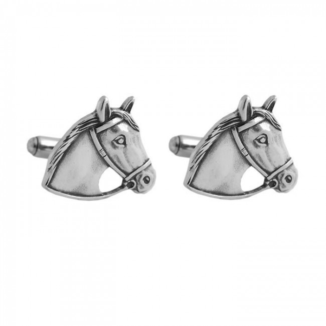 Horse head cufflinks store