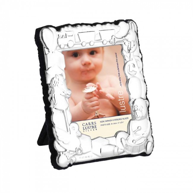 Sterling Silver Babys 8x6cm Photo Frame