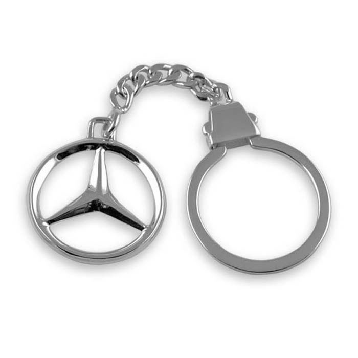 Sterling Silver Mercedes Keyring