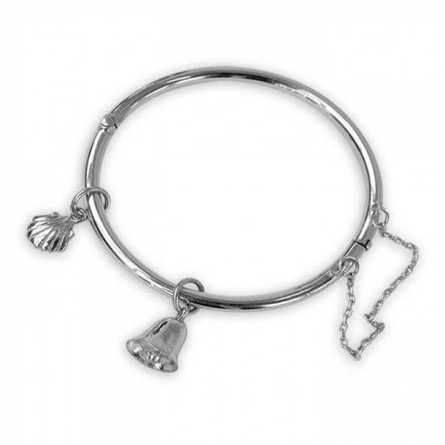 Sterling Silver Charm Bangle