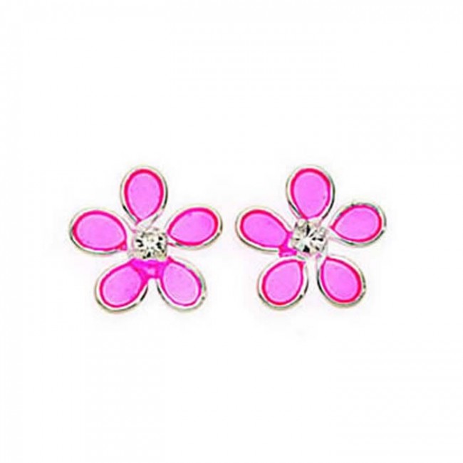 Resin flower earrings sales