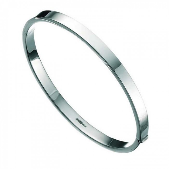 Sterling silver square bangle on sale