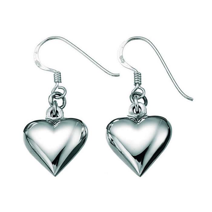 SLUYNZ Solid 925 Sterling Silver Heart Drop Earrings - Dangle Hook Earrings For Women & Teens