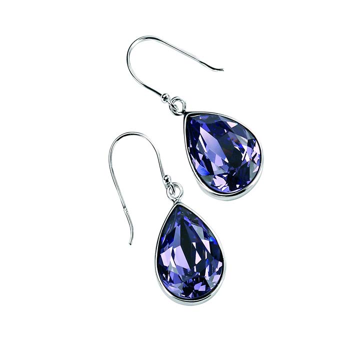 Sterling Silver Tanzanite Swarovski 