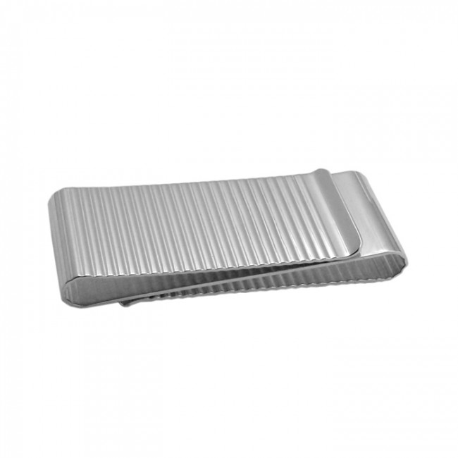 Sterling Silver Washboard Effect Money Clip