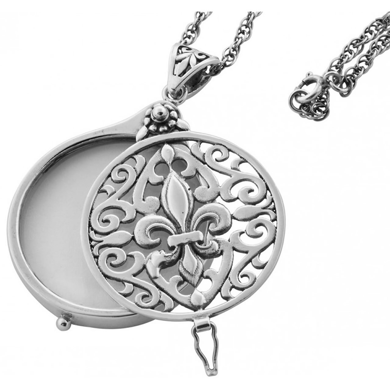 Sterling Silver Philatelist Filigree Magnifying Glass Pendant On Chain - Magnifying Glass Pendant Australia Sterling Silver Philatelist Filigree Magnifying Glass Pendant On Chain - Magnifying Glass Pendant Australia