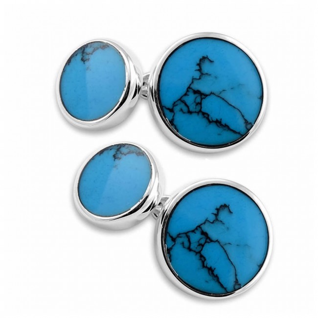 Turquoise cufflinks cheap
