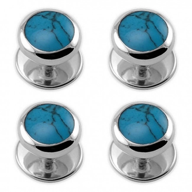 Sterling silver discount shirt studs