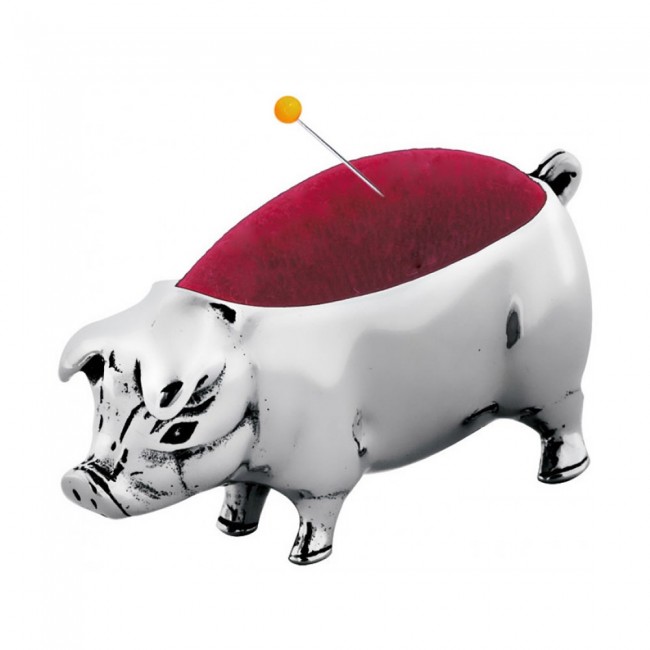 Sterling silver pig top