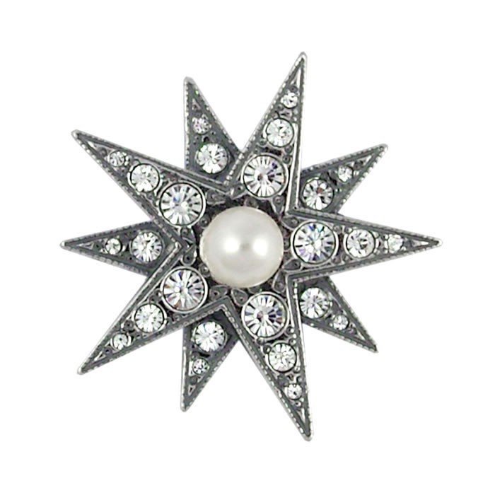 Star discount shaped brooches