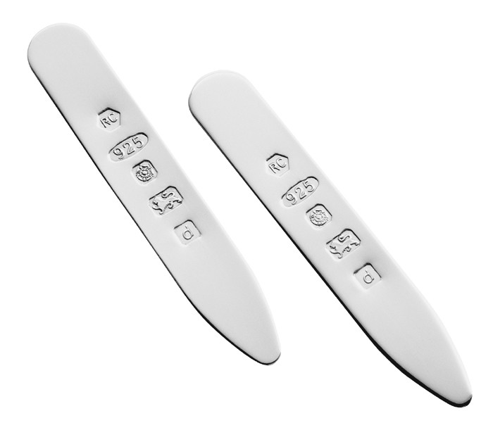 Sterling Silver Collar Stiffeners Set
