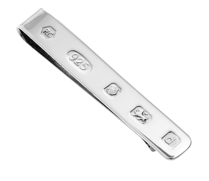 sterling silver tie slide