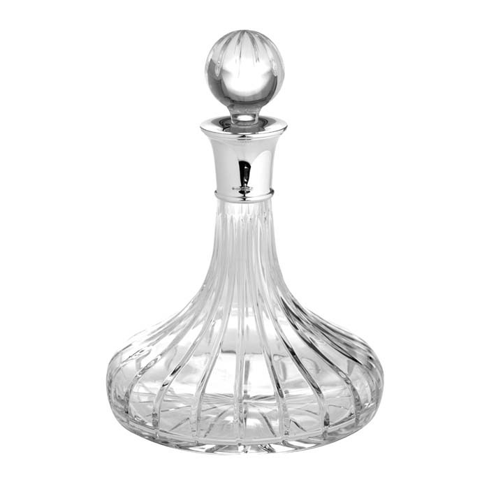 Shop Crystal Port Decanters Silver Groves