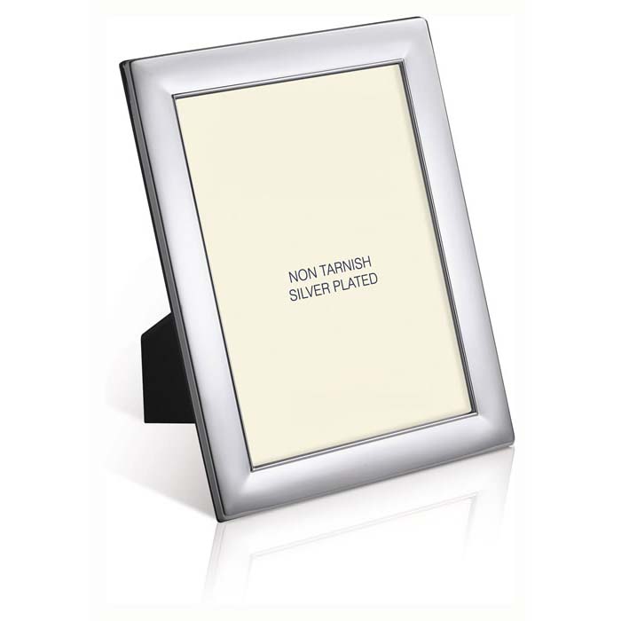 3,5”x 2,5" in  Solid 925 Sterling Silver Photo Frame 7415/DOPPIA Wood Back UK 