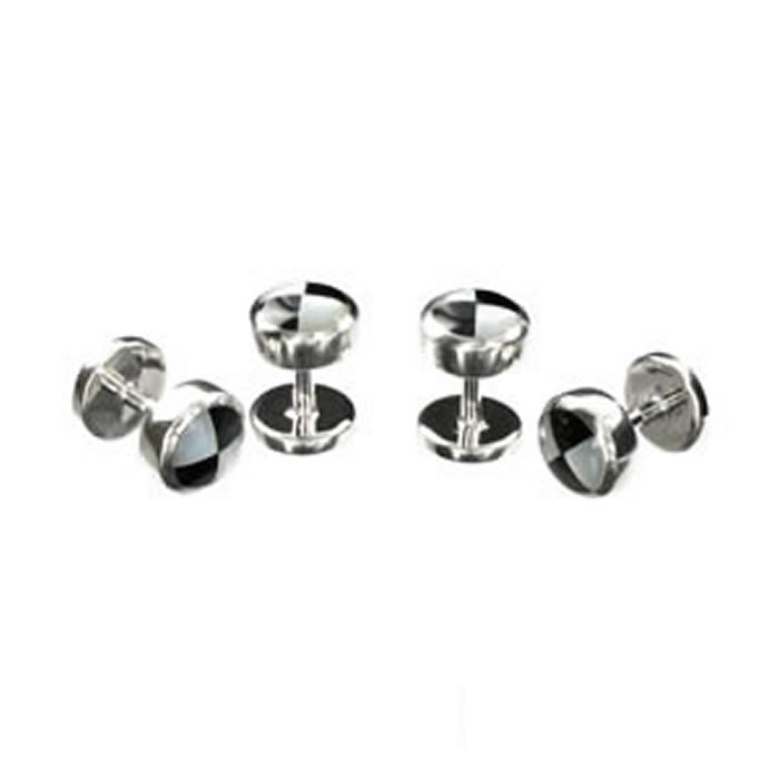 sterling silver black studs