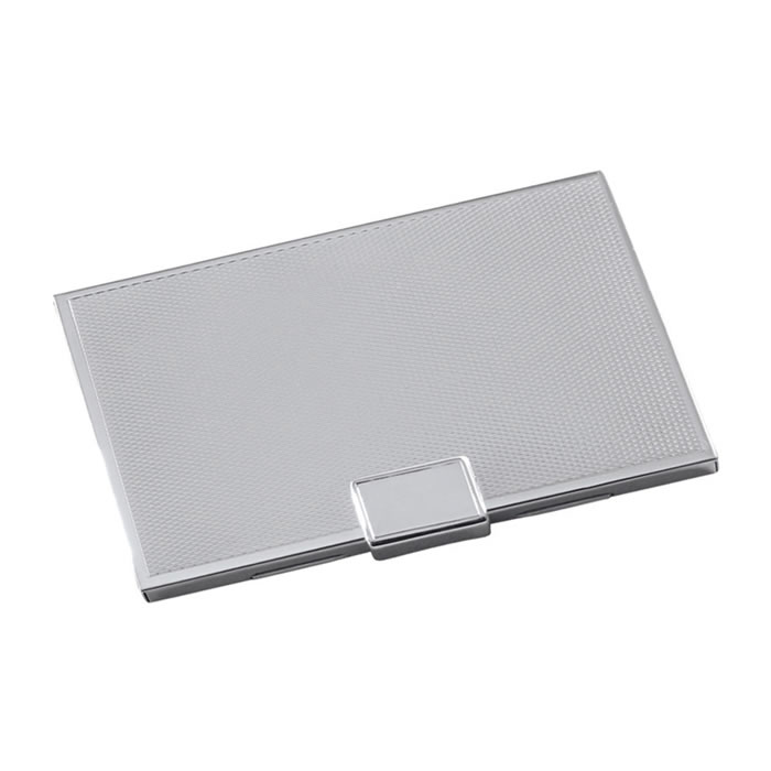 Silver Plated Plain Business Card Holder