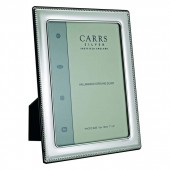 Sterling Silver Bead Wide Convex 7x5 Classic Photo Frame 