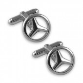 Sterling Silver Mercedes Cufflinks