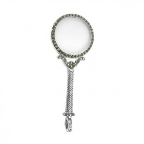 Sterling Silver Patterned Victorian Magnifying Glass