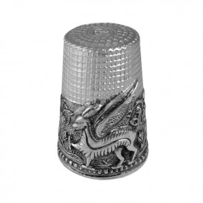 Sterling Silver Dragon Thimble