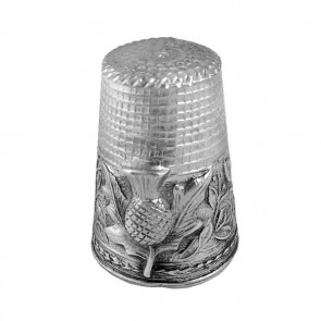 Sterling Silver Thistle Thimble