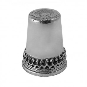 Sterling Silver Simple Patterned Thimble