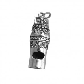 Sterling Silver Owl Whistle