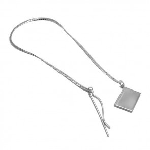 Sterling Silver Square Chain Bookmark