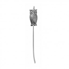 Sterling Silver Thin Owl Bookmark