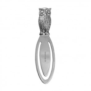 Sterling Silver Simple Owl Bookmark