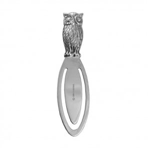 Sterling Silver Simple Owl Bookmark