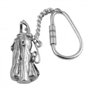 Sterling Silver Golfing Bag Keyring