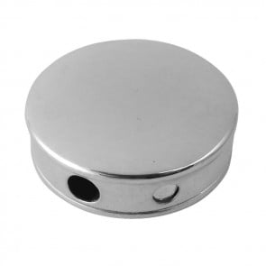 Sterling Silver Plain Deep Round Pill Box