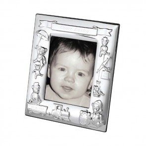 Silver Plated 10x8cm Christening Photo Frame 