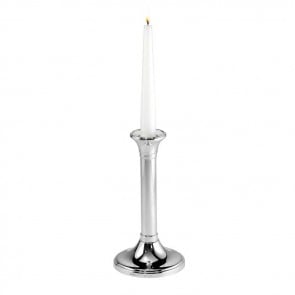 Sterling Silver Round Candlestick 20cm Tall