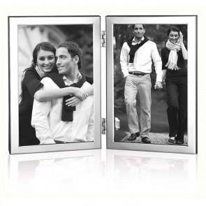 Flat Narrow 15x10cm 6x4 Inch Contemporary Photo Frame Mahogany Back