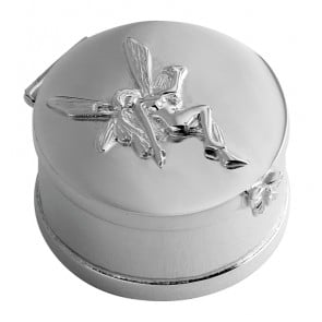 Sterling Silver Fairy Feature Keepsake Box