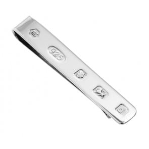 Sterling Silver Tie Slide Hallmark