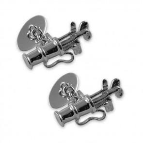 Sterling Silver Golfing Bag Cufflinks