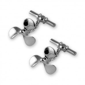 Sterling Silver Boats Propeller Cufflinks