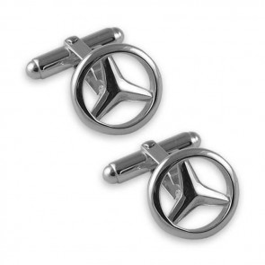 Sterling Silver Mercedes Cufflinks