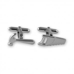 Sterling Silver Hammer And Saw Cufflinks