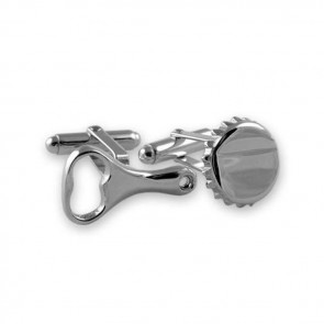 Sterling Silver Bottle Opener And Top Cufflinks