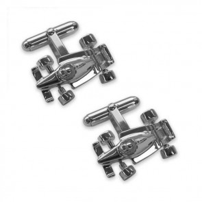 Sterling Silver Racing Car Cufflinks