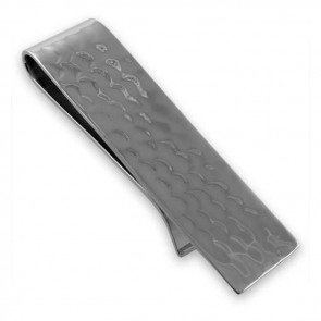 Sterling Silver Hammered Finish Money Clip