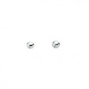 Sterling Silver Simple Ball Stud Earrings