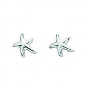 Sterling Silver Starfish Stud Earrings