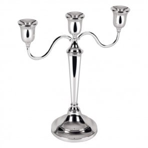 Sterling Silver 12 Inch Three Light Candelabra